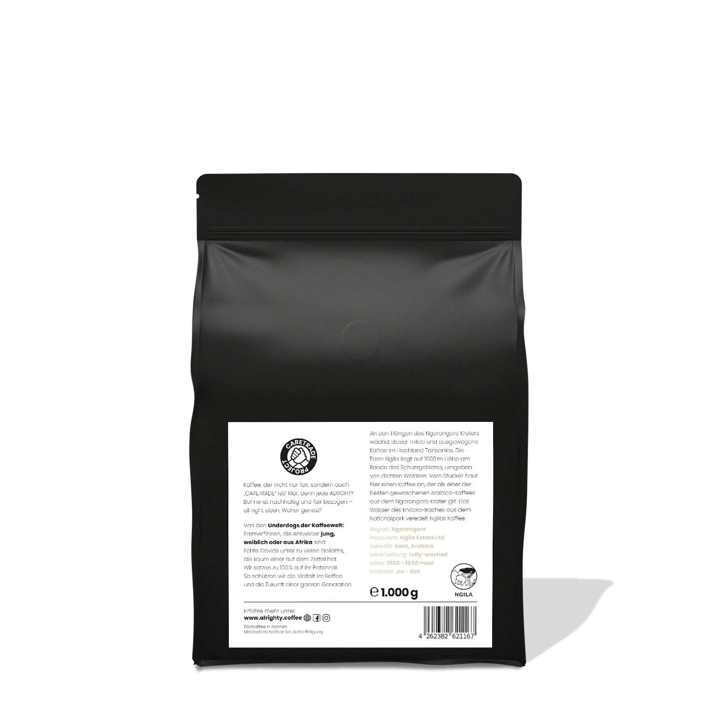 Kaffee Crema Roast von Alrighty Caretrade Coffee