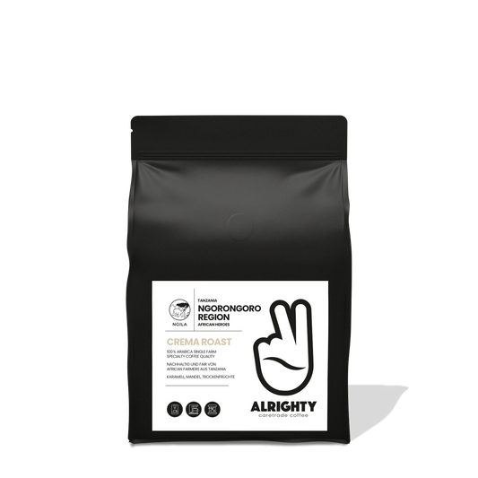 Kaffee Crema Roast von Alrighty Caretrade Coffee